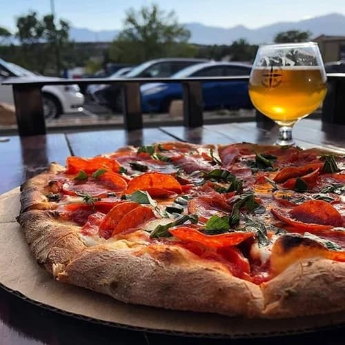 Pizza and craft beer at Lost Friend Brewing